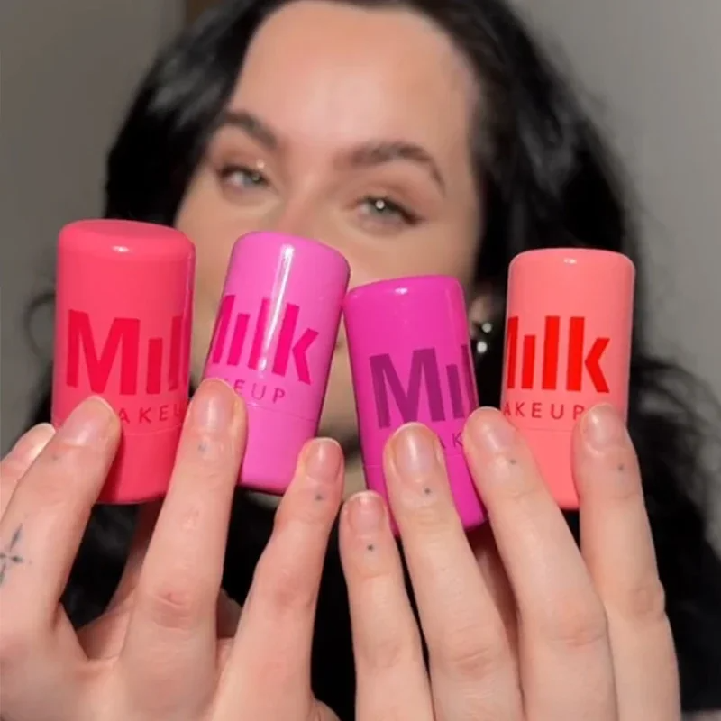 Maquillaje de leche Original, colorete en barra, tinte de labios, agua refrescante, tinte de gelatina, colorete en barra, acuarela, maquillaje de rubor mate multiusos