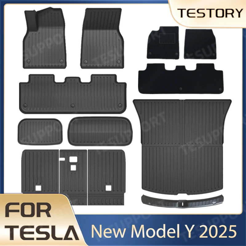 Для Tesla Model Y 2025 Juniper TPE Коврики для багажника Водонепроницаемый коврик в багажник для Tesla New Model Y Juniper 2025 Аксессуары