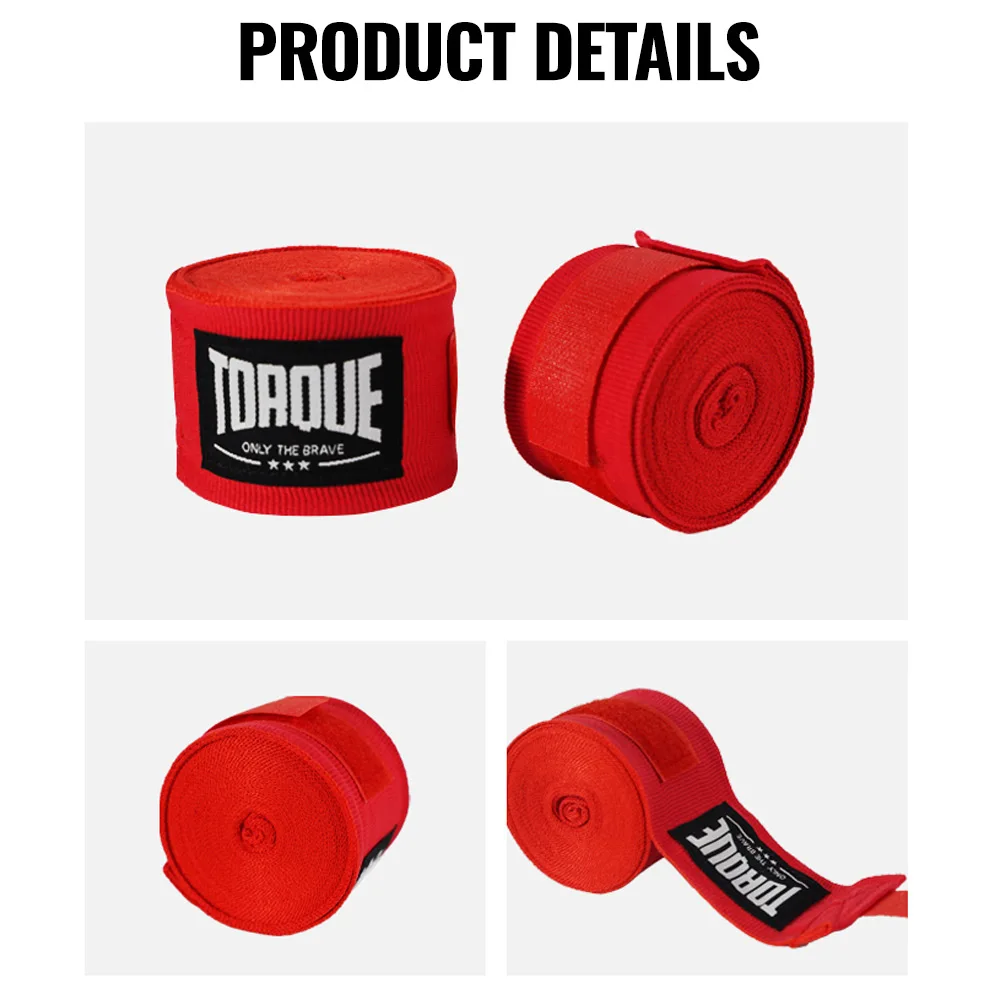 Vendaje de boxeo de algodón de 3M y 5M, muñequeras Muay Thai, protección de combate, deporte de boxeo, Kickboxing, envoltura de mano, competición de entrenamiento