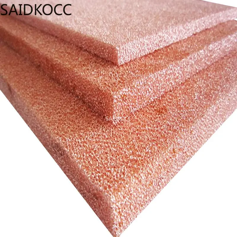 100mmx100mmx2.0mm 10ppi 20ppi  30ppi Low Price Customizable Foam Cu Metal Copper Foam for Lab Electrode Research