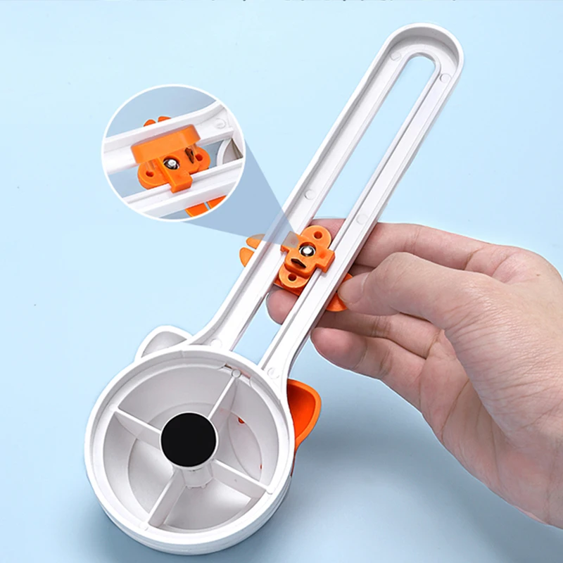 360-degree circular cutter, adjustable paper cutter with measuring scale - manual office tool, for precise circular cutting
