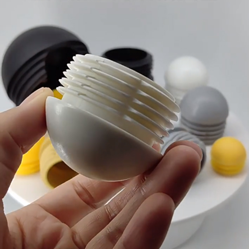 Weiße gewölbte runde Kunststoff-Endkappen, Stuhlfüße, Stahlrohr, Rohrabdeckung, Einsätze, Stecker 13, 16, 20, 28, 30, 35, 38, 40, 42, 45, 48 50 mm