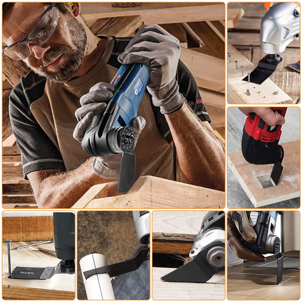 50/20/10/5 PCS เครื่องตัดใบมีดอุปกรณ์เสริม Oscillating Multi เครื่องมือใบเลื่อยสําหรับ Renovator Power ตัดไม้เครื่องมือ Bits