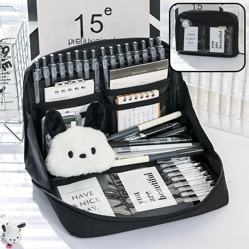 12 Layers Large Capacity Pencil Case Good Looking Multifunctional Classification Storage Stationery Storage Bag 1pc