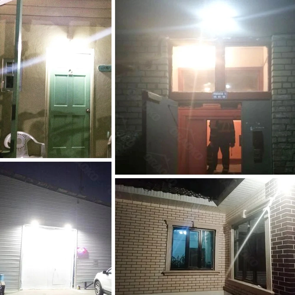 Reflector LED PIR Sensor de movimiento blanco IP66 impermeable al aire libre 220V proyector Exterior 100W 50W 30W 20W 10W lámpara de pared
