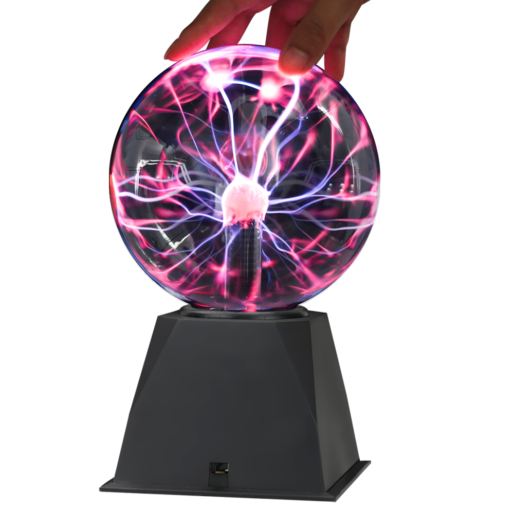 Novelty Magic Plasma Ball Light 220V LED Night Light 3/4/5/6/8 Inch Plasma Ball Touch Lamp Christmas Nightlight Kids Decor Gift