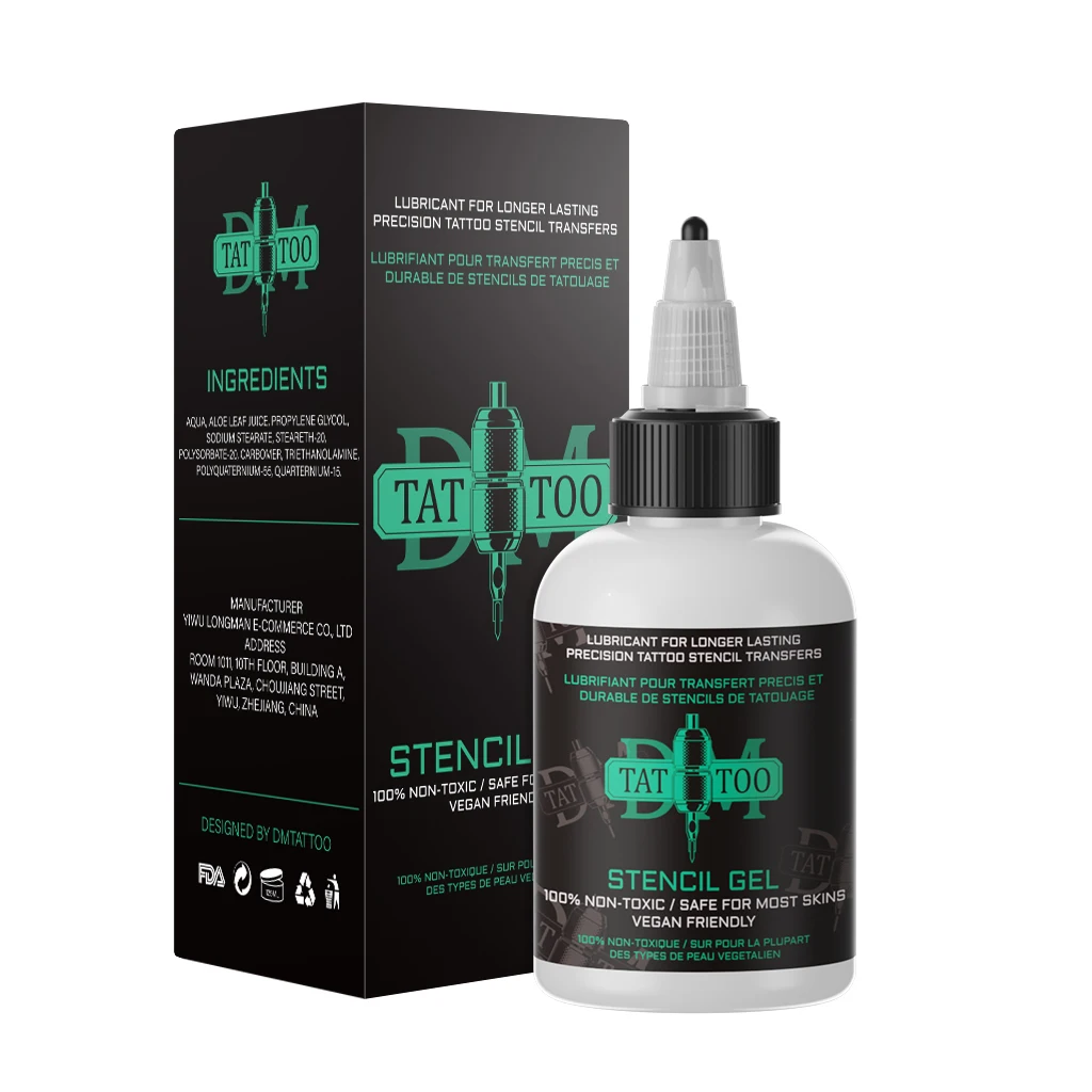 30/120ML Professionelle Tattoo Transfer Schablone Gel Tattoo Transfer Stuff Lösung Creme Tattoo Tinte Set