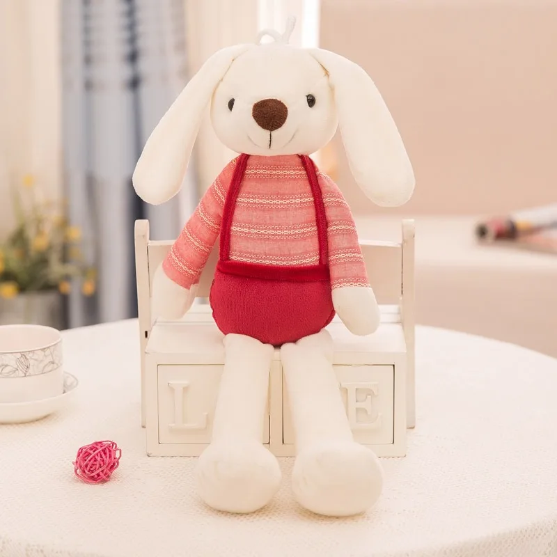 1pc niedlichen langohr igen Kaninchen puppe Puppe Party Event Geschenk Bett Puppe Kissen Sofa Plüsch Dekoration