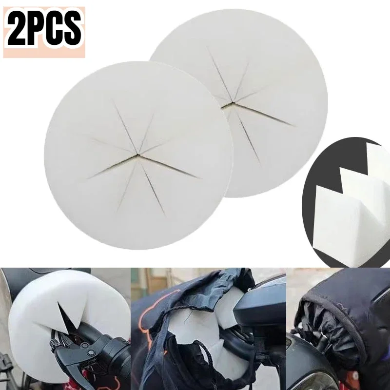 Empuñaduras faciales onduladas a prueba de viento para motocicleta, 360 grados, sin bloque de ángulo muerto, aire frío, gruesas, de alta densidad, a prueba de viento