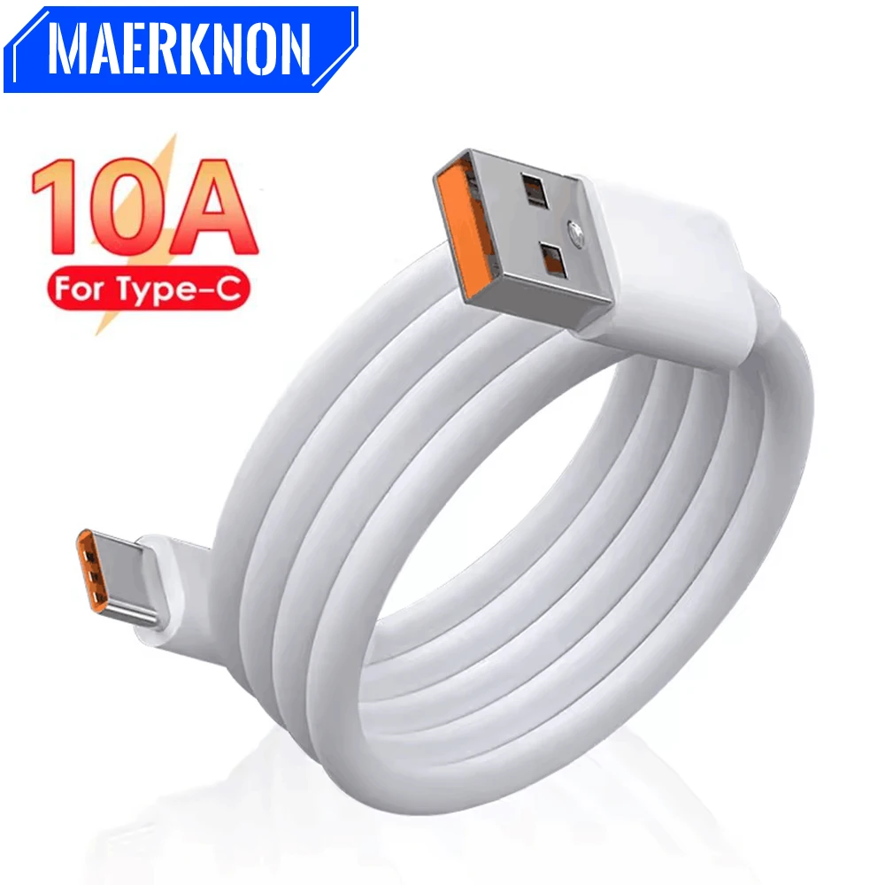 10A 120W Tipo C Cavo di ricarica rapida Caricatore del telefono Cavo dati USB C per Huawei Mate 40 50 Honor Xiaomi Samsung Cavo di ricarica rapida