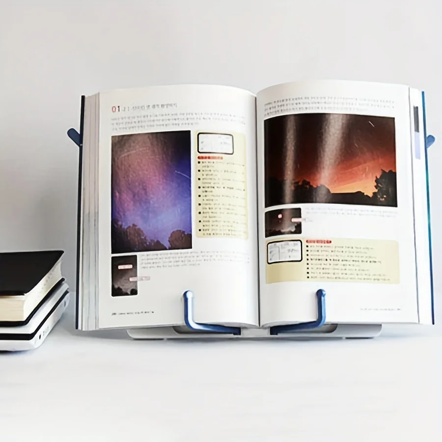 Portable Reading Stand Books Stand Recipe Shelf Folding Holder Cookbook Holder Organizer Bookend For Music Score Recipe Tablet