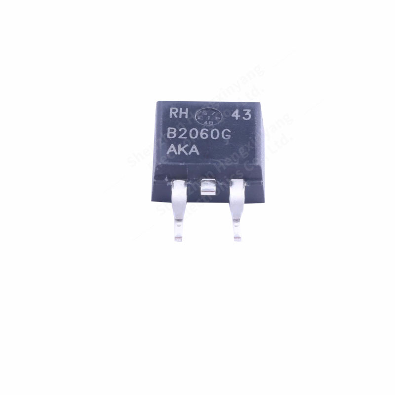 Pacote do diodo de Schottky, MBRB2060CTG, TO263 Silkscreen B2060G, 60V, 10A, 10 PCes