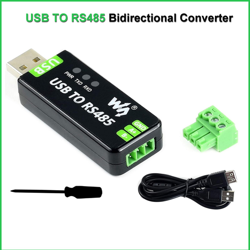 Преобразователь Waveshare USB в RS485, промышленный адаптер, оригинальные встроенные схемы защиты FT232RL и SP485EEN, защита от электростатического разряда