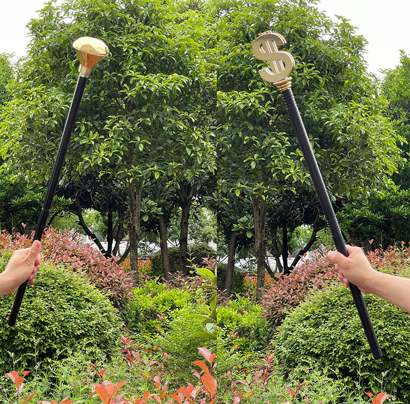 Funny Gemstone Scepter Wand Wizard Scepter Cosplay Dollars Diamond Scepter Party Prom Show Dress Up Kids Gift