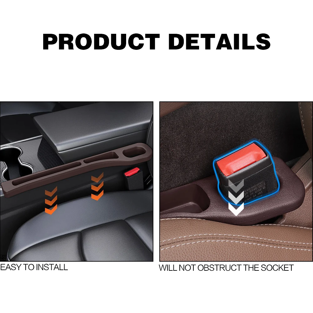 Para Audi Q2 Q3 8U F3 Q5 8R FY Q7 4L 4M Q8 TT A2 A3 relleno de espacio de asiento de coche entre asientos decoración de hendiduras accesorios interiores
