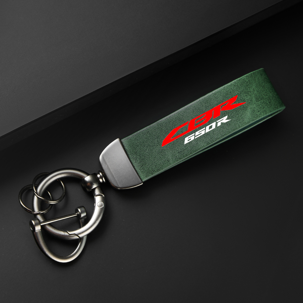 Chaveiro de couro de alta qualidade para motocicleta, chaveiro para honda cbr650r cb650r cb650f, acessórios