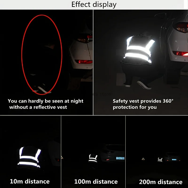 Pink Women's Reflective Safety Vest Front Pocket Zipper High Visibility Safety Vest Meets ANSI/ISEA Standards