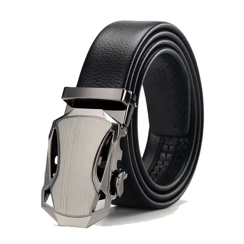 Mode zakelijke herenriem Echte luxe merkriem Metalen gespriem Hoogwaardig PU-leer Zachte riem met cargobroek Jeans
