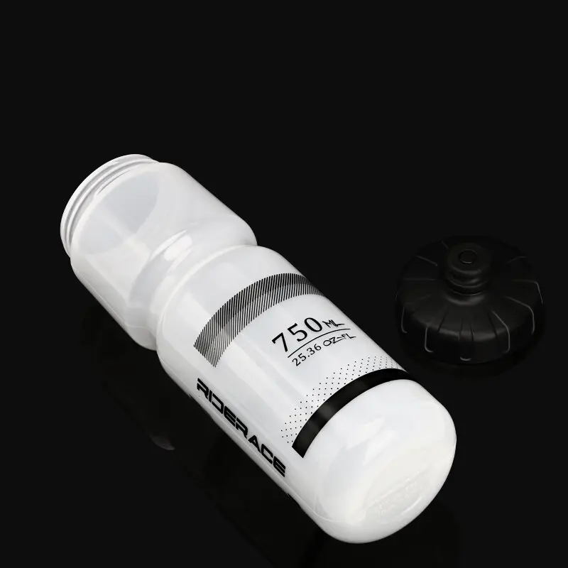 RIDERACE ขวดน้ําจักรยาน 750ML PP5 พลาสติกสําหรับวิ่งกลางแจ้งปีนเขากีฬาบีบแก้วขี่จักรยานกาต้มน้ําจักรยานแบบพกพาถ้วย