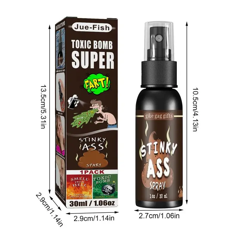 30Ml Liquid ผายลม Gag Prank ของเล่นสำหรับผู้ใหญ่หรือเด็ก Prank Poop Stuff ปลอดสารพิษกลิ่นเหมือนผายลม extra Strong Stink สเปรย์