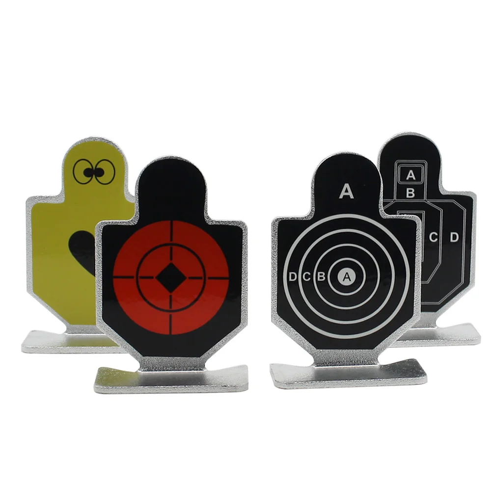 VULPO 6 unids/lote juego de objetivos de tiro táctico duradero caza Airsoft práctica objetivo de Metal