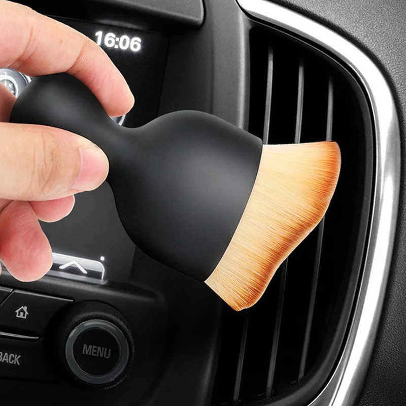 1/3/6 pezzi spazzola morbida per la pulizia dello sfiato dell'auto spazzole multifunzione per la rimozione della polvere strumento manuale per ufficio e casa