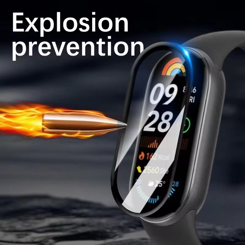 5-1Pcs Screen Protector for Xaomi Mi Band 9 Anti-scratch Full Coverage Ultra-clear Smart Watch Protective Film for Mi Band 9