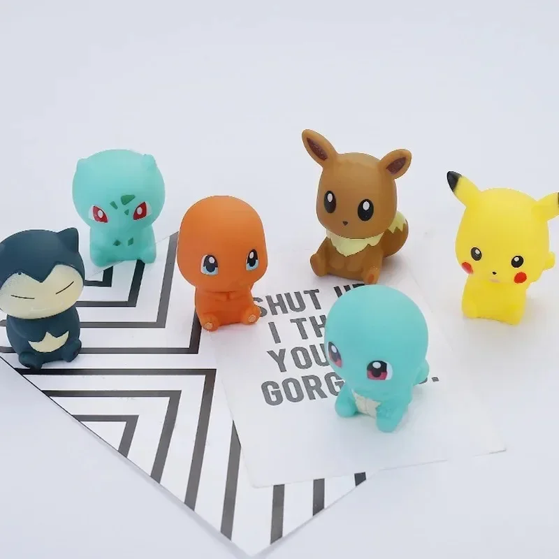 6Pcs Pokemon Action Figure Pikachu Figuren Baby Kinder Spielen Wasser Bad Spielzeug Kinder Beregnung Dusche Dekompression Spielzeug