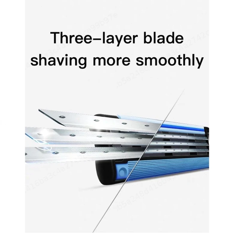 Gillette MACH 3 มีดโกนผู้ชาย 3 ชั้นใบมีด Fast Smooth Shaving เครื่องโกนหนวดด้วยตนเองสําหรับ Man Face Beard ตัดมีดโกน