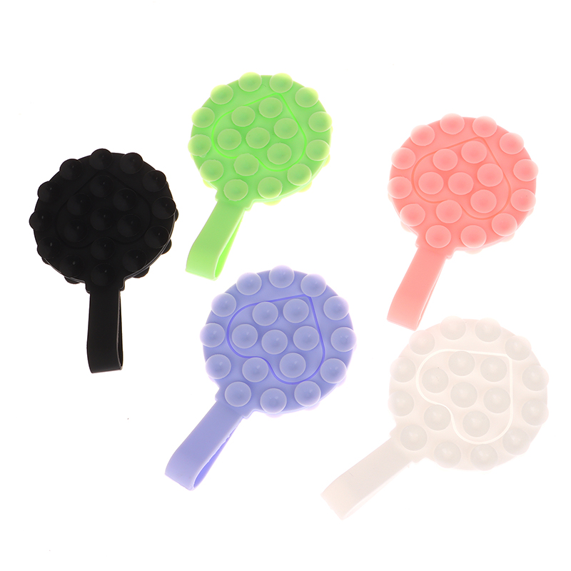 Silicone Suction Pad Double Sided For Mobile Phone Fixture Suction Cup Backed Adhesive Silicone Rubber Sucker Pad For Fixing