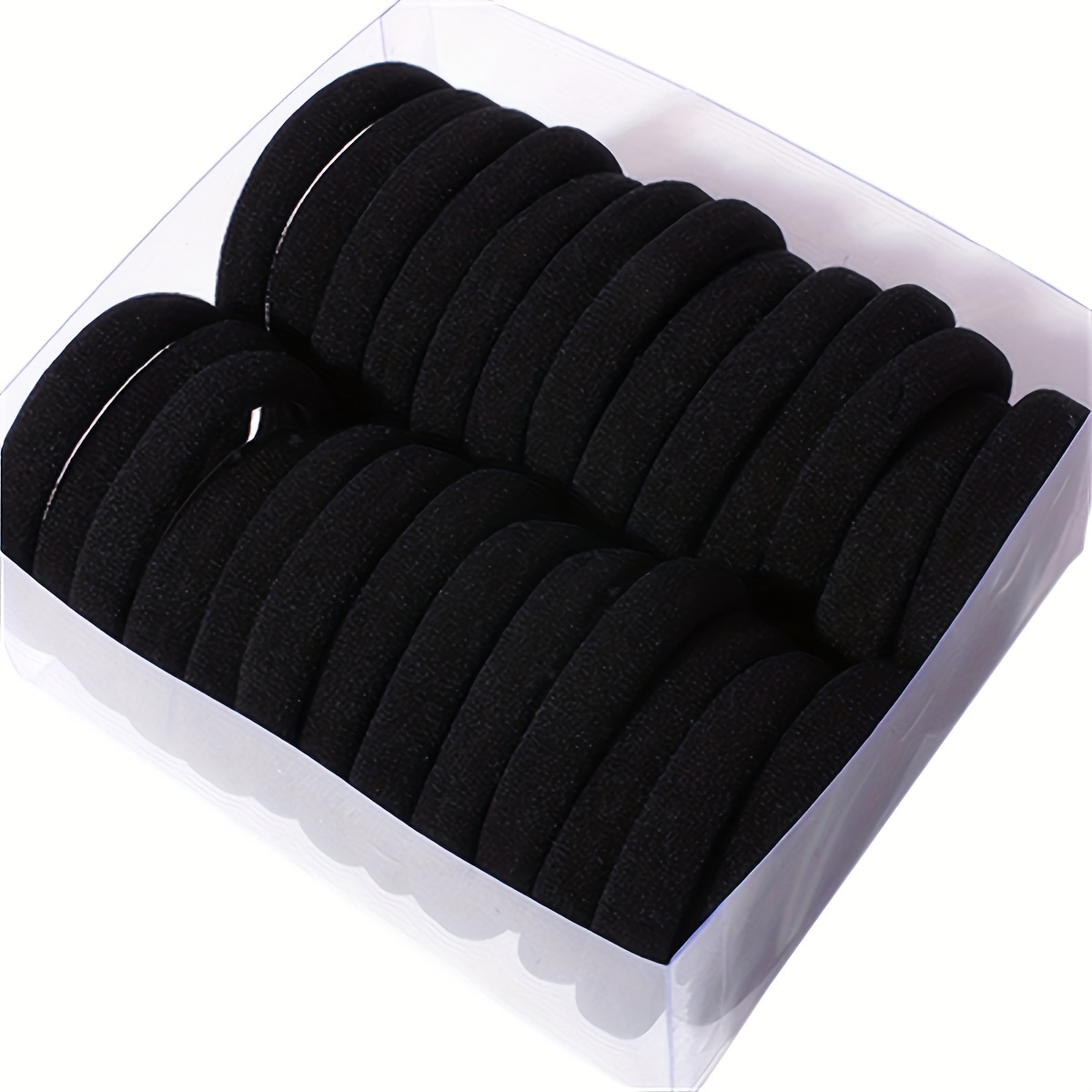 50pcs 높은 탄성 솔리드 컬러 고무 밴드, 유행 간단한 헤어 액세서리 여성과 소녀를위한 이상적인 선물 선택