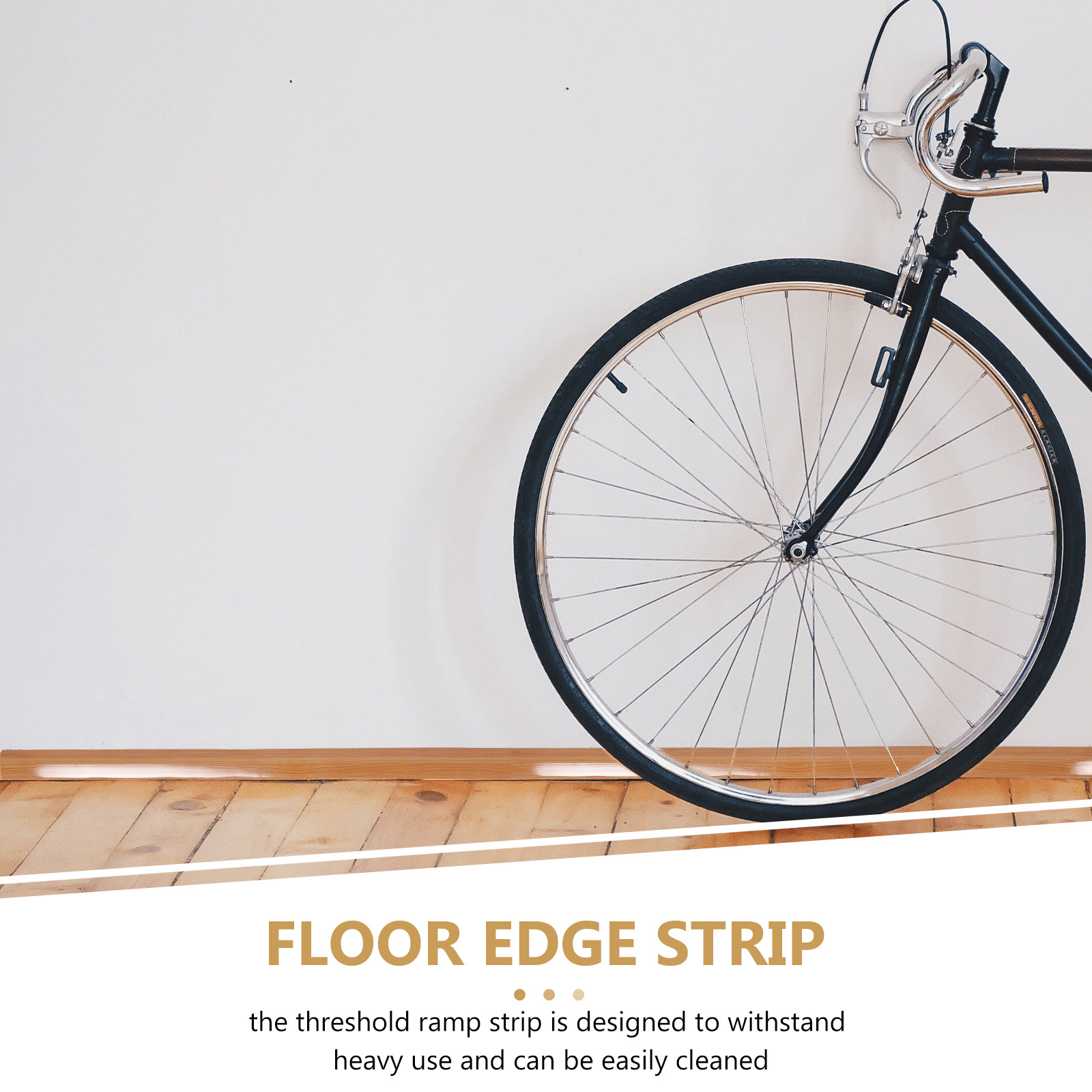 Bande de transition de bord de sol en PVC, bande de rampe de seuil lisse pour Robot de balayage de rampe de porte et accès au fauteuil roulant