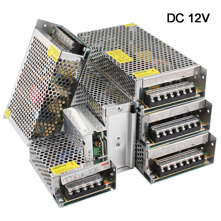 DC 12V SchaltnetzteilAC110V-220V LED-Beleuchtung Transformator Quellenadapter 2A 10A 20A 30A LED-Treiber für LED-Streifen CCTV