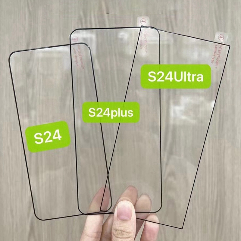 4PCS Tempered Glass For Samsung Galaxy S24 Ultra Full Cover Screen Protector S24 S24+ Plus S25Ultra Fingerprint Unlocking Glass