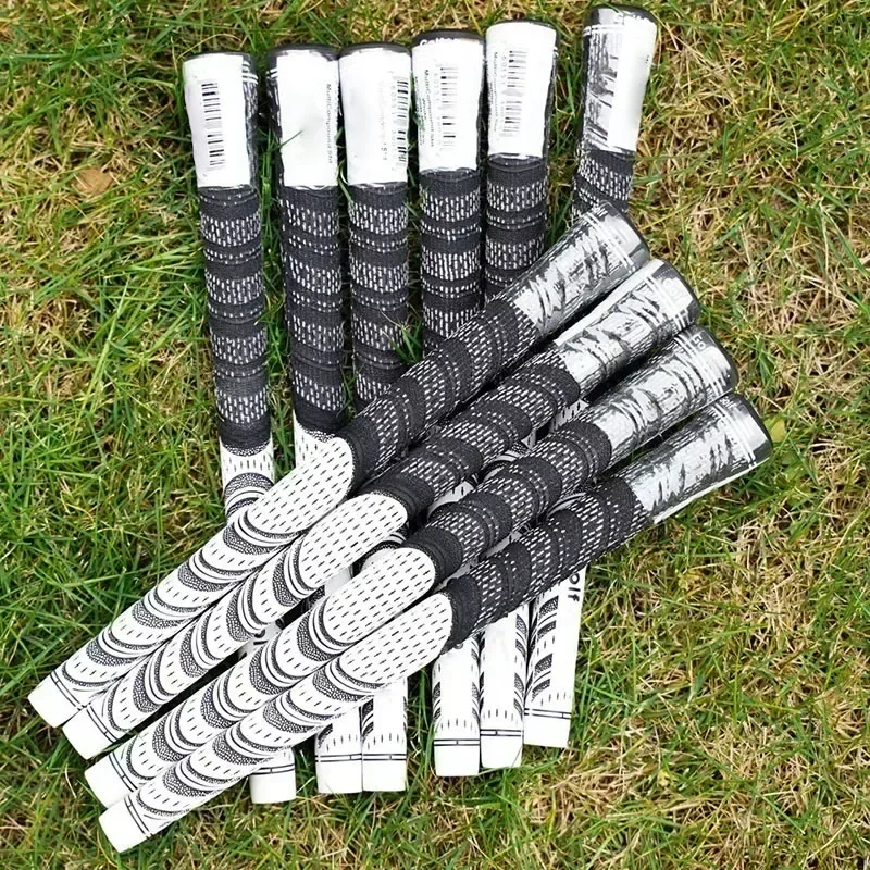 5/13 Uds empuñaduras de Putter de Golf empuñaduras de Golf de goma para hombres empuñaduras de palo de Golf de hilo de algodón agarre estándar/mediano de hierro y madera Universal