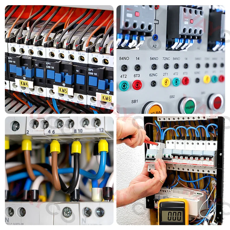 1000 Cái/gói E0508 E7508 E1008 E1508 E2508 Hình Ống Cách Nhiệt Ferrules Lọn Uốn Nhà Ga Ép Lạnh Điện Dây Kết Nối Dây
