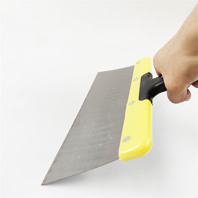 Juego de raspador de cuchillo de masilla con mango de plástico de acero elástico grueso de alta calidad, herramientas de construcción, 6/8/10/12 pulgadas, 1 ud.