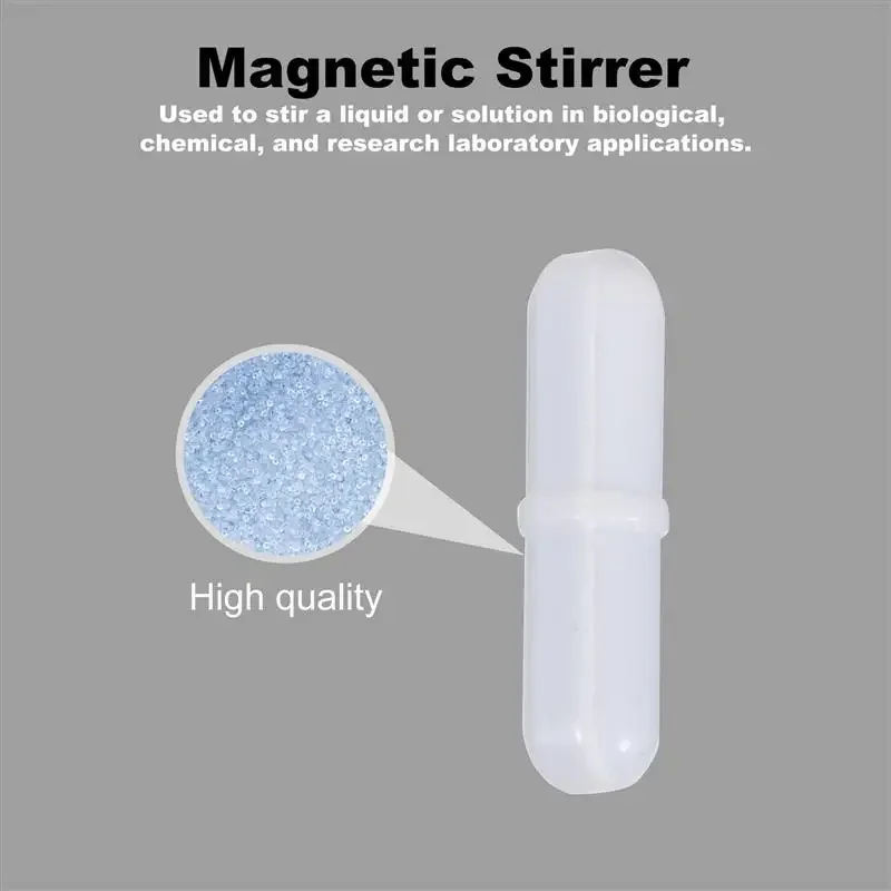 5 pezzi barra magnetica da laboratorio agitatore magnetico cilindrico asta agitatore-mixer agitatore barre agitatore magnetico laboratorio scolastico