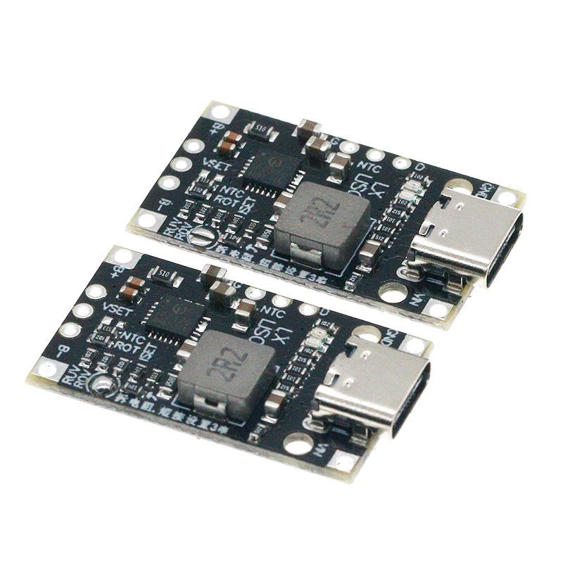 Тип-C USB 2-3S BMS 15 Вт 8,4 в 12,6 в а литиевый аккумулятор зарядный модуль с повышением с сбалансированной поддержкой быстрой зарядки с индикатором