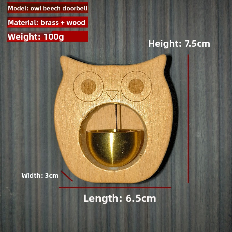 Deurbel Houten windgong Draadloze deurbel Ingangsdeurbel Decoratieve windbel voor thuisopening Woondecoratie