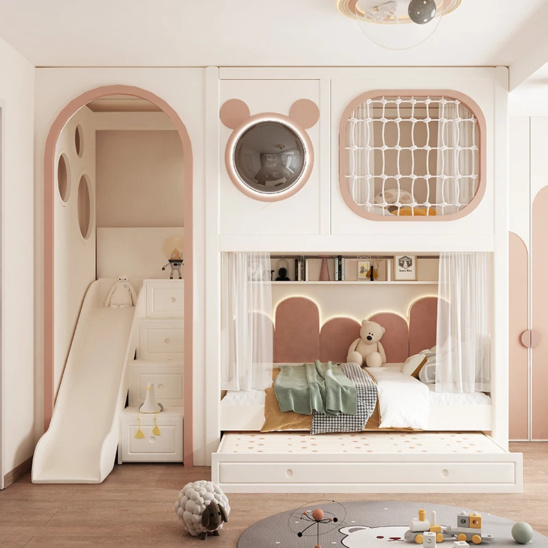 Luxuce Nordic Loft Kids Beds Decker Guard Rails Custom Single Girls Children Beds Modern Style Camas Infantiles Furniture Home