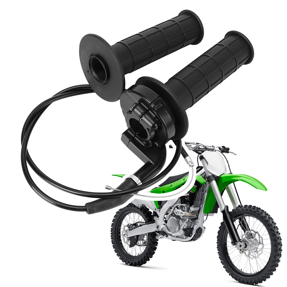 7/8" 22mm Motorradgriffe Gaspedal Universal Griffgriffe und Kabelsatz Lenker Motorradzubehör