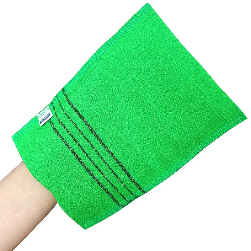 Conjunto de toalhas esfoliantes para banho, coreano, itália, asiático, esfoliante corporal, chuveiro, algodão de poliéster macio