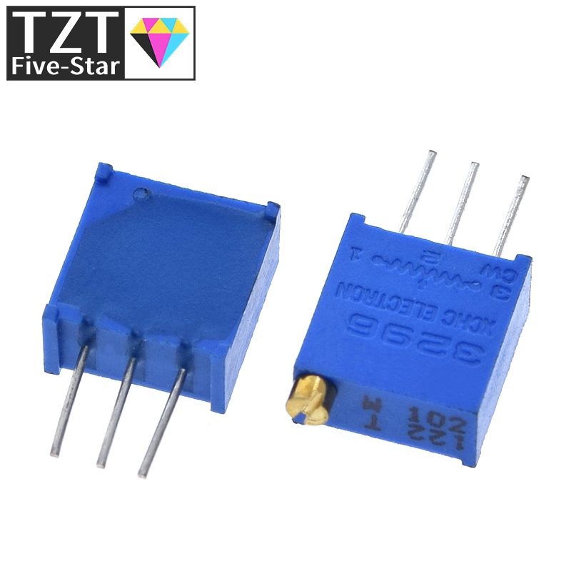 10pcs 3296W 3296 50 100 200 500 ohm 1K 2K 5K 10K 20K 50K 100K 200K 500K 1M ohm 103 100R 200R 500R Trimpot Trimmer Potentiometer