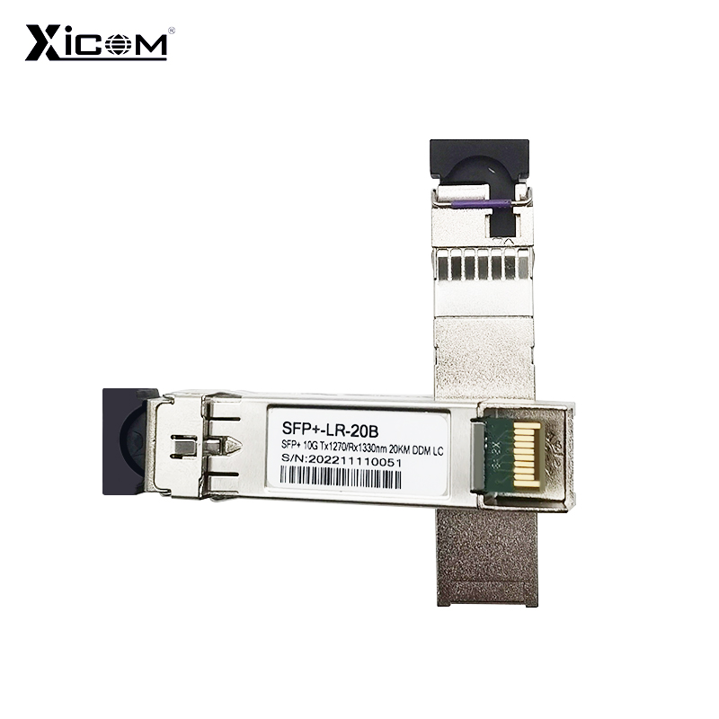 Módulo de fibra óptica 10G SFP + 20km LC Módulo SFP de fibra simples monomodo com interruptor Cisco/Mikrotik/Huawei totalmente compatível