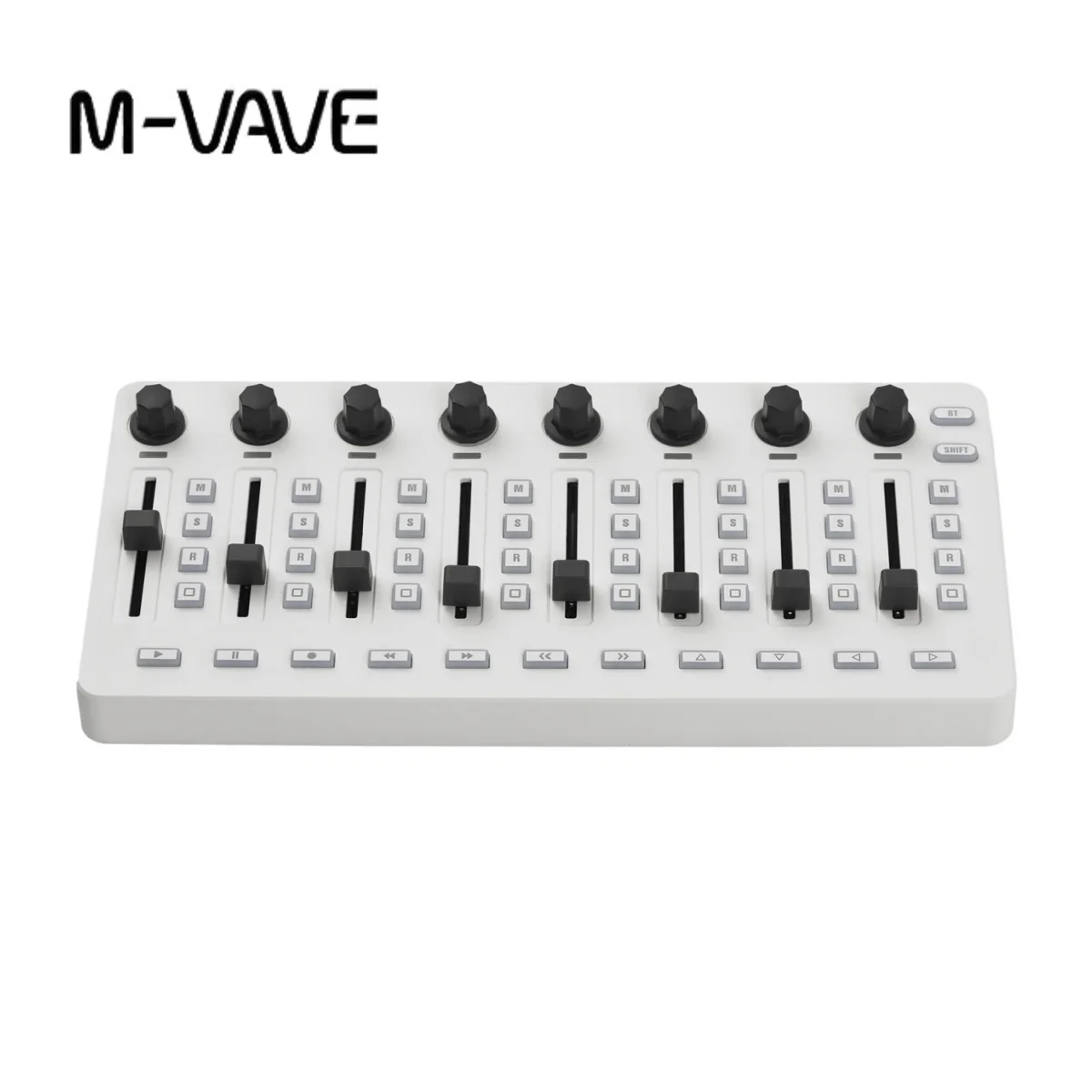M-VAVE SMC-믹서 무선 MIDI 컨트롤러 믹싱 콘솔 BT 연결 Windows/Mac/Ios/Android용 배터리 유형-C 공급 USB