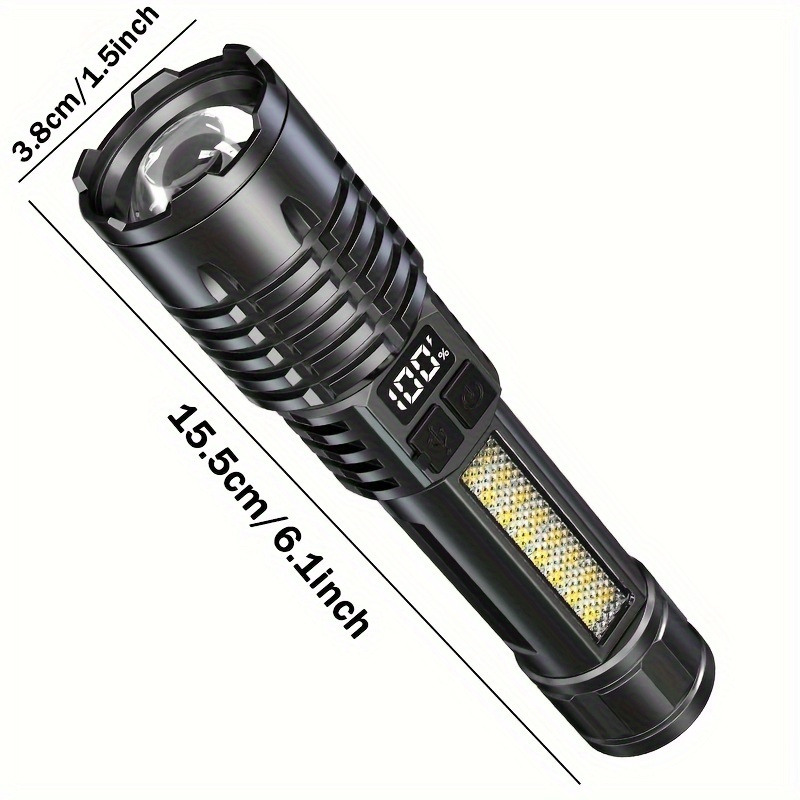 Linterna Led recargable de alta potencia linterna Led muy fuerte con batería integrada para acampar al aire libre senderismo pesca