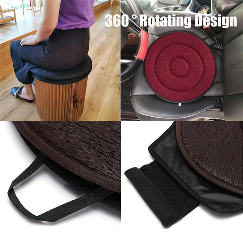 360 Roterend Zitkussen Voor Auto Roterend Autostoelkussen Voor Auto Draaibare Autostoel 360 Roterende Zetel Antislip Kussen-X67A