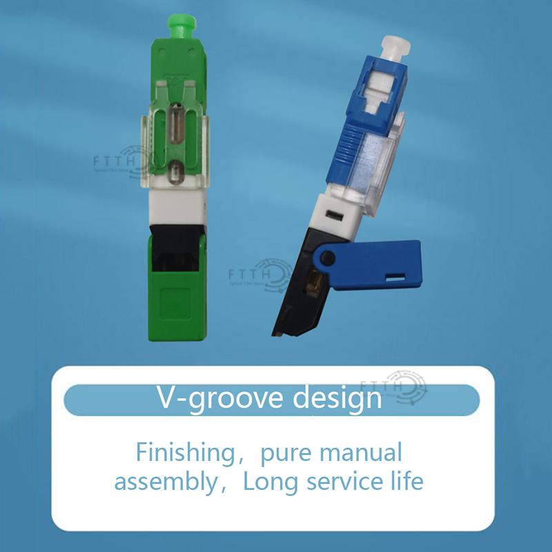 FTTH ESC250D SC APC & SC UPC Conector rápido de fibra óptica monomodo FTTH SM Conector rápido óptico frete grátis