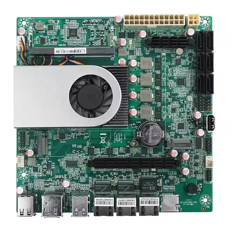 Topton Intel Twin Lake N150 Scheda madre NAS ITX a 4 core 6 * SATA3.0 2 * NVMe 1 * 10G 2 * 2.5G LAN DDR5 SODIMM Firewall Scheda server domestico
